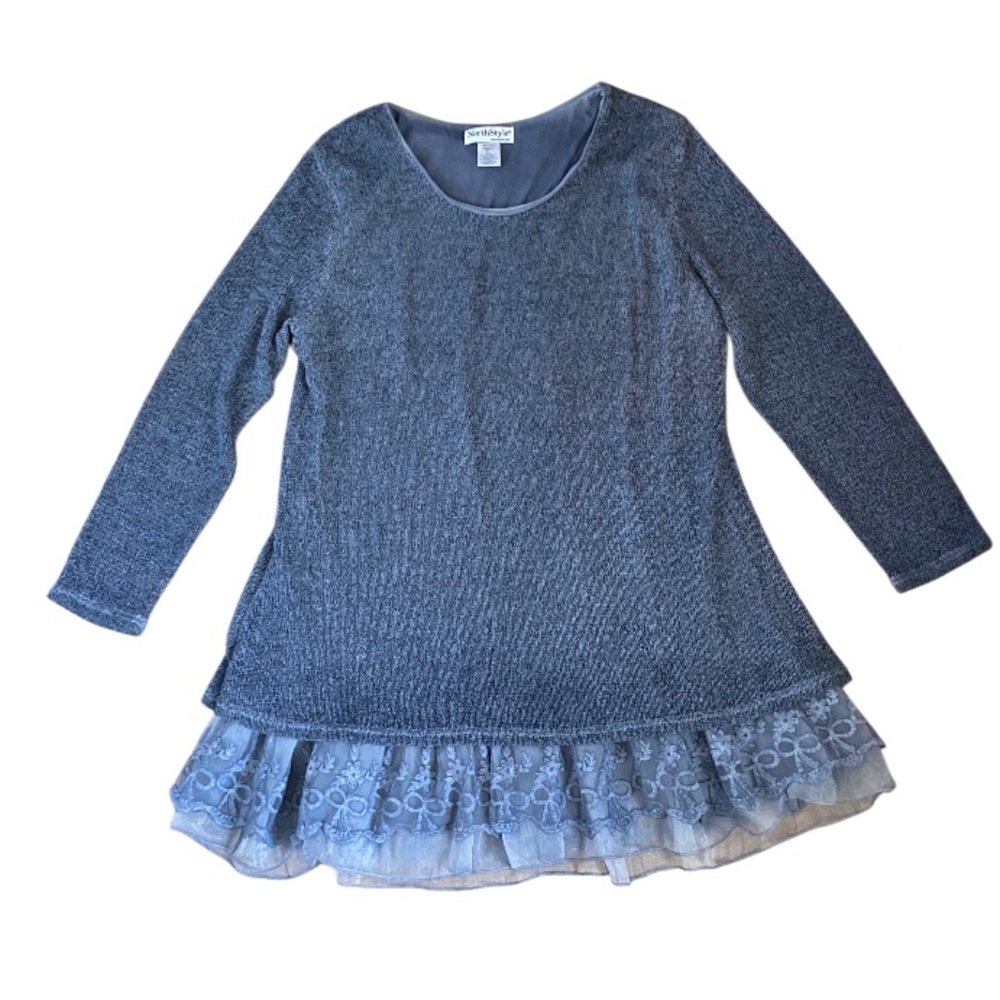 NORTHSTYLE Blue Lightweight Pullover Sweater Tunic Size XL